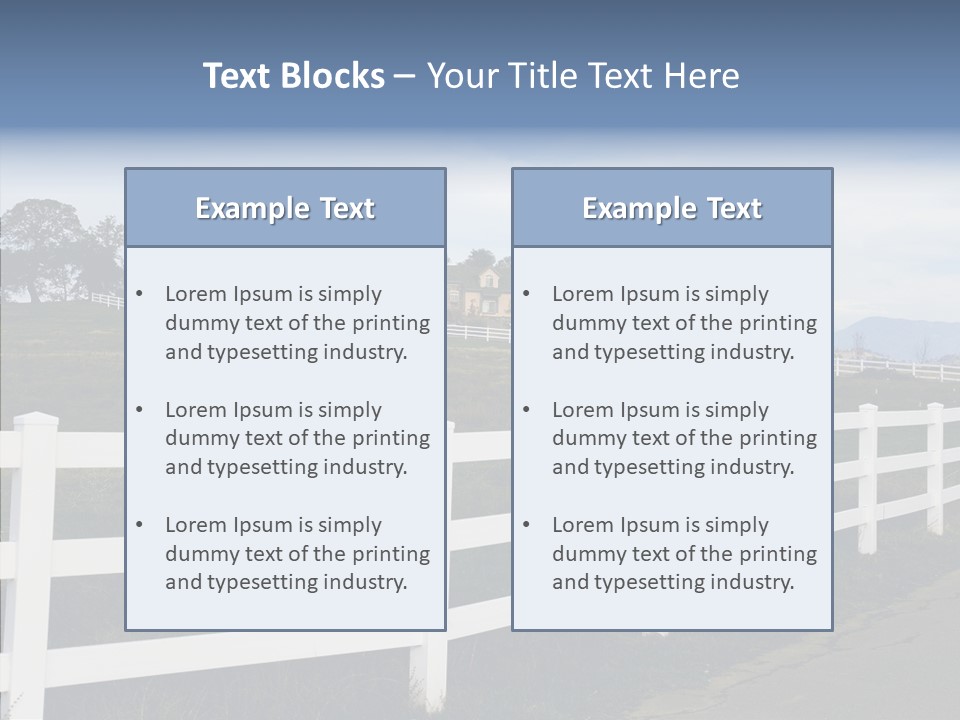 Fence Immense Landscaping PowerPoint Template