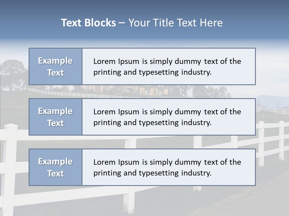 Fence Immense Landscaping PowerPoint Template