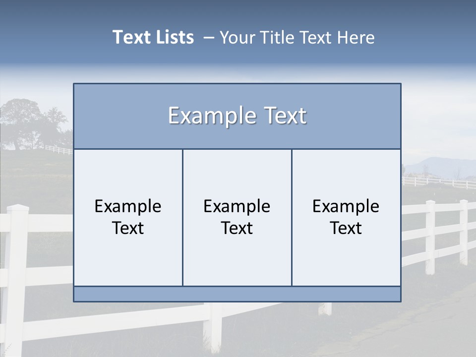 Fence Immense Landscaping PowerPoint Template
