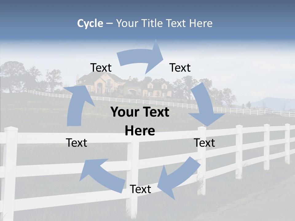 Fence Immense Landscaping PowerPoint Template
