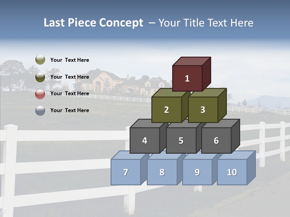 Fence Immense Landscaping PowerPoint Template