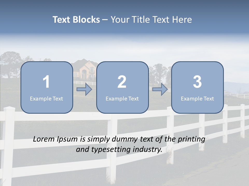 Fence Immense Landscaping PowerPoint Template