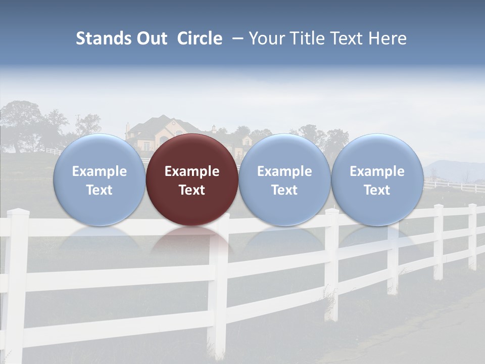 Fence Immense Landscaping PowerPoint Template