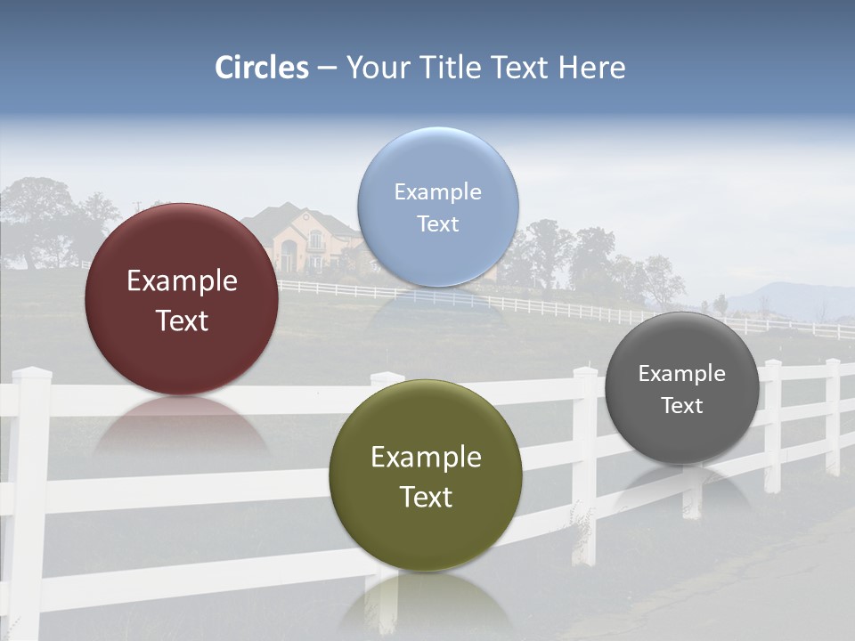 Fence Immense Landscaping PowerPoint Template