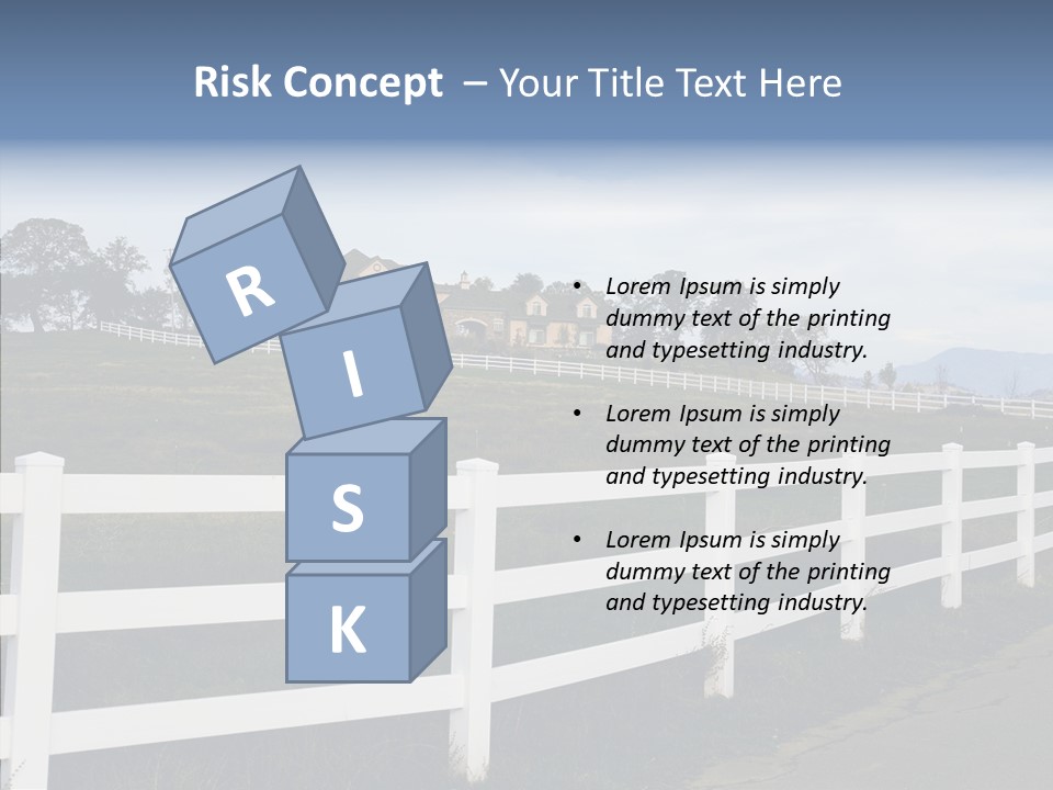 Fence Immense Landscaping PowerPoint Template