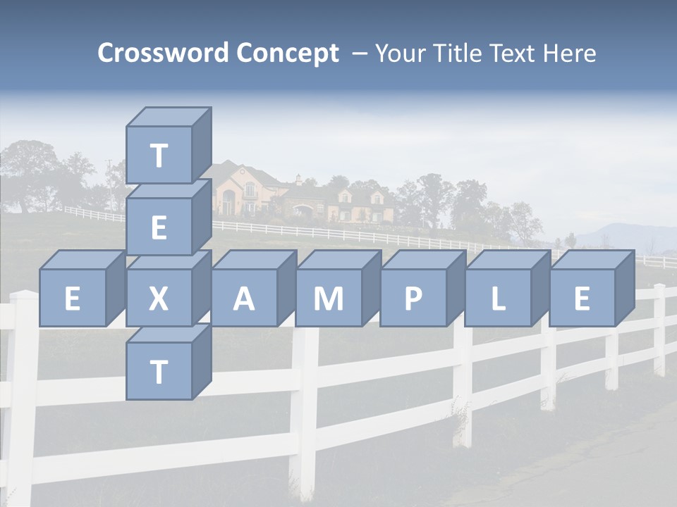 Fence Immense Landscaping PowerPoint Template