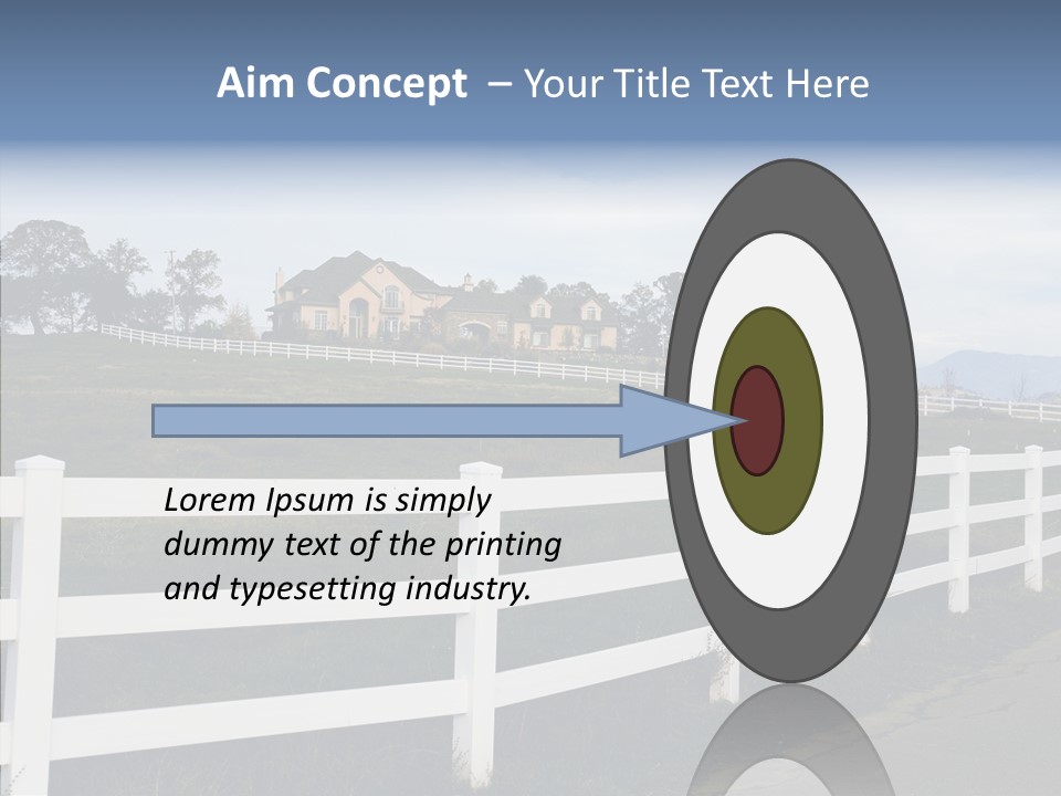 Fence Immense Landscaping PowerPoint Template