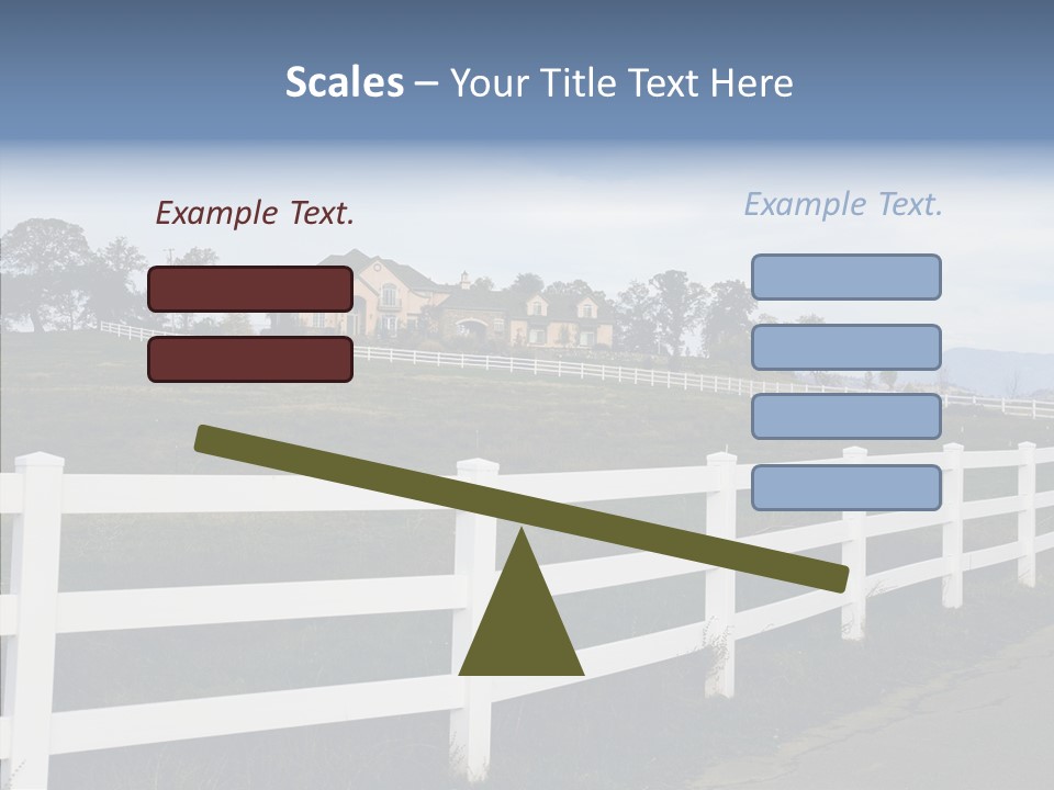 Fence Immense Landscaping PowerPoint Template