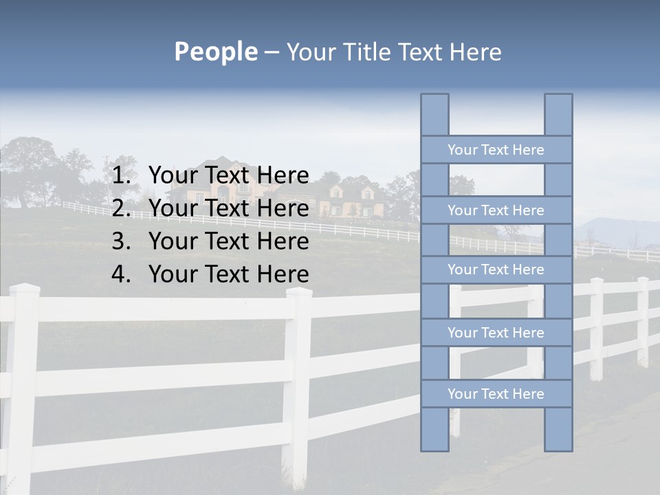 Fence Immense Landscaping PowerPoint Template