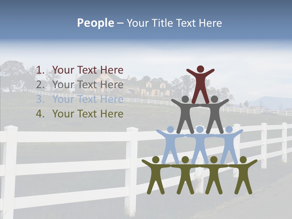 Fence Immense Landscaping PowerPoint Template