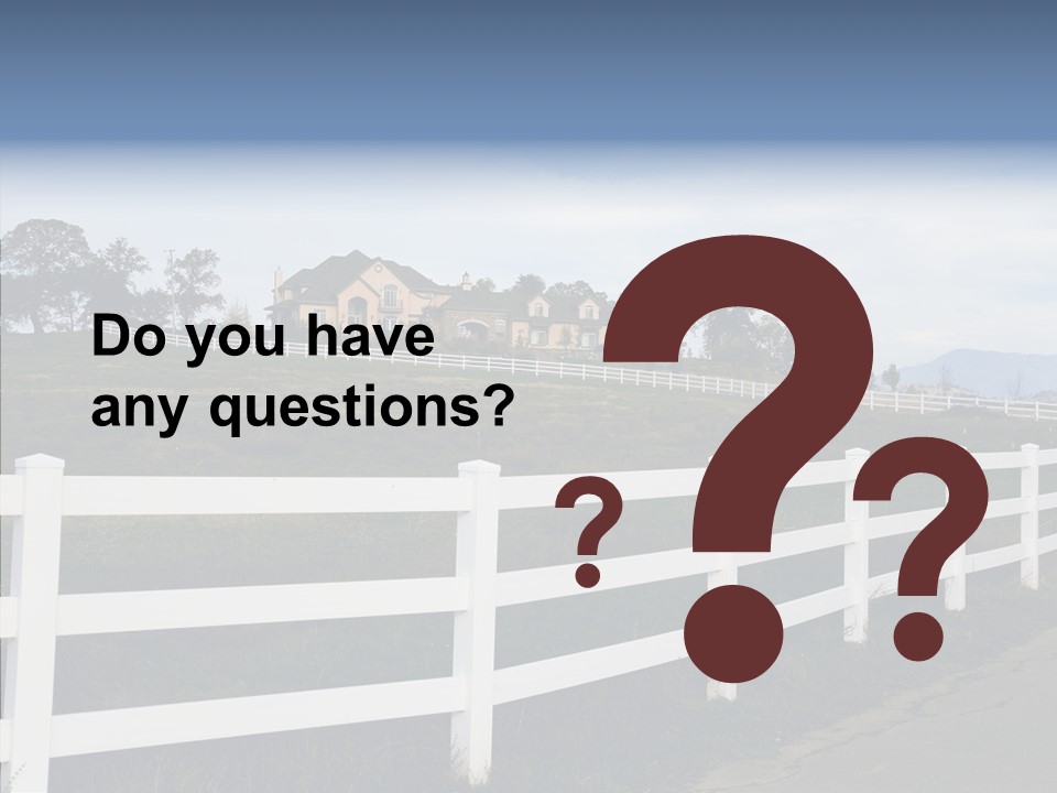 Fence Immense Landscaping PowerPoint Template