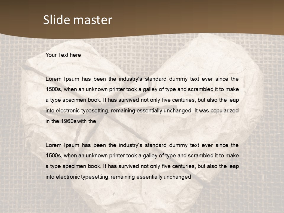 Fibre Valentine Aging PowerPoint Template