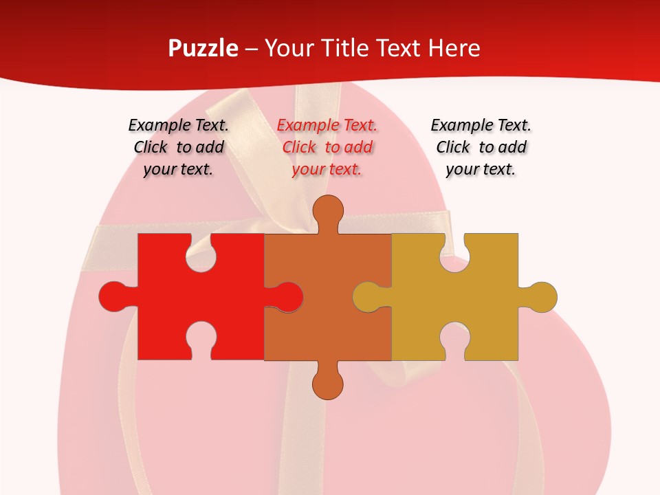 White Decoration Clipping PowerPoint Template