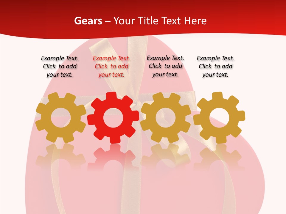 White Decoration Clipping PowerPoint Template