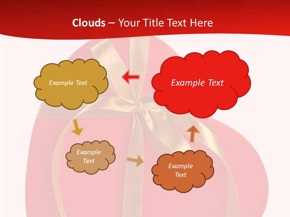 White Decoration Clipping PowerPoint Template