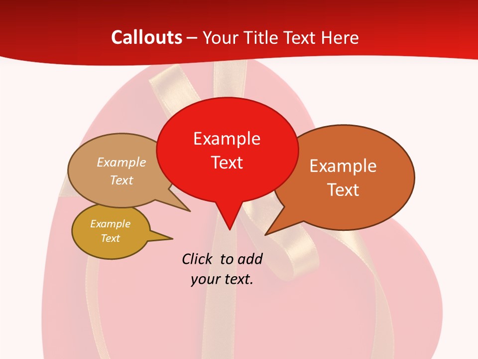 White Decoration Clipping PowerPoint Template