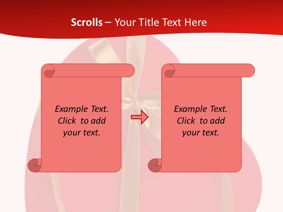 White Decoration Clipping PowerPoint Template