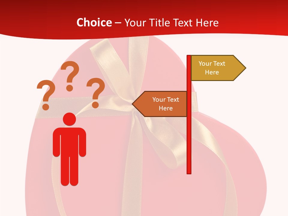 White Decoration Clipping PowerPoint Template