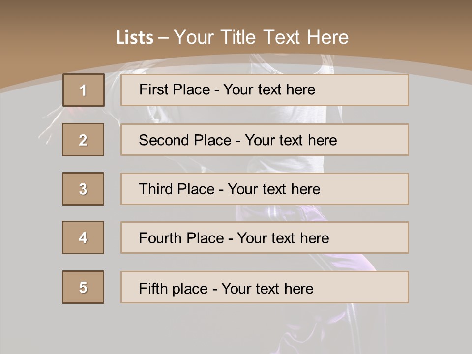 Fitness Sporty Breakdancing PowerPoint Template