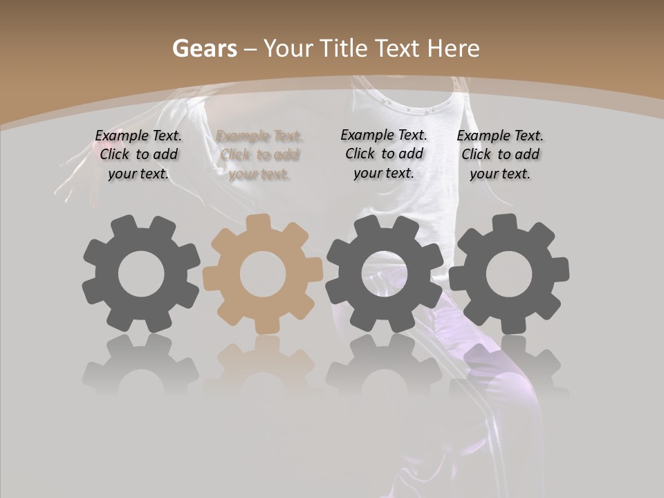 Fitness Sporty Breakdancing PowerPoint Template