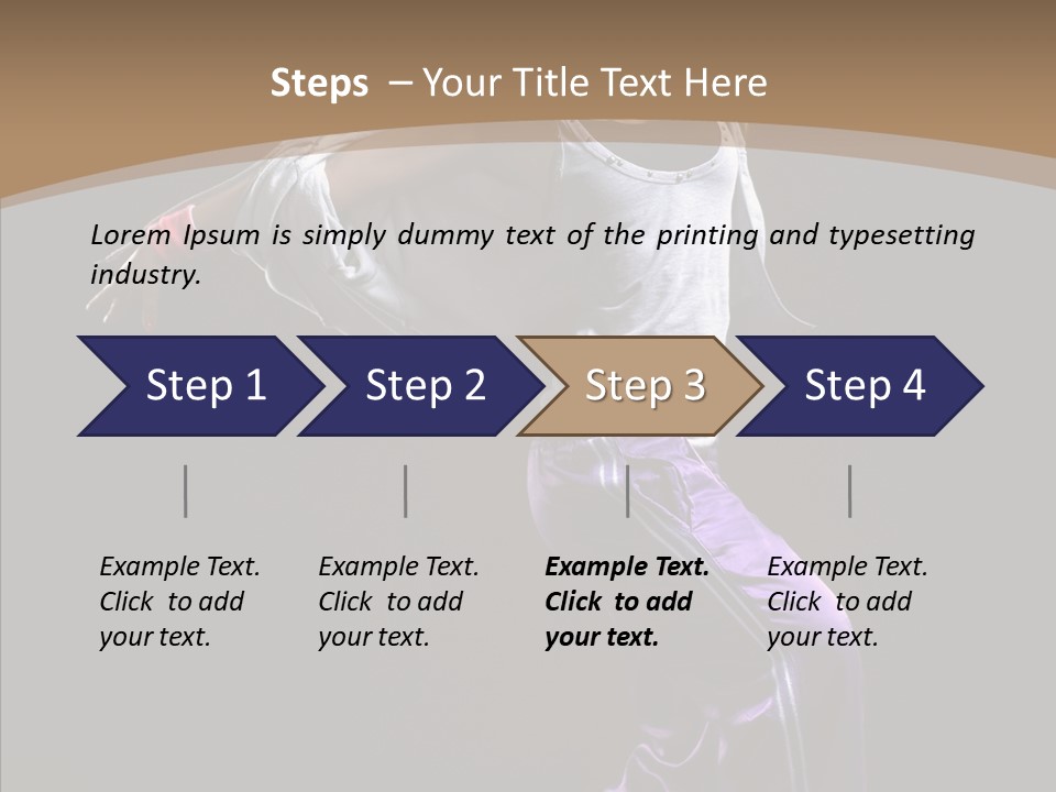 Fitness Sporty Breakdancing PowerPoint Template