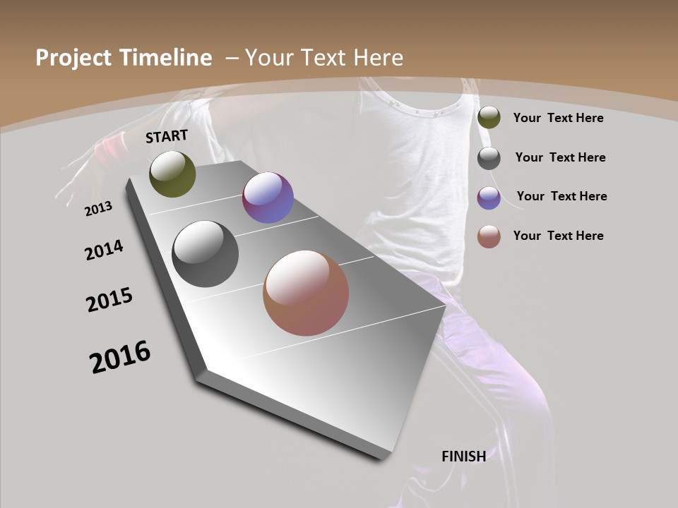 Fitness Sporty Breakdancing PowerPoint Template