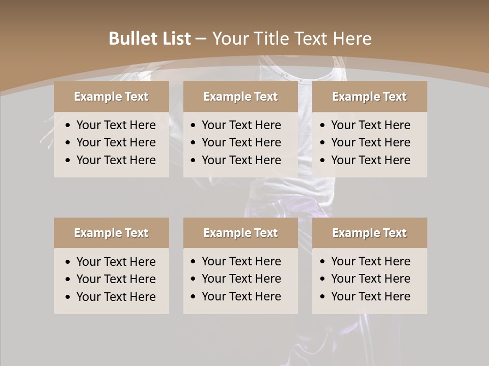 Fitness Sporty Breakdancing PowerPoint Template