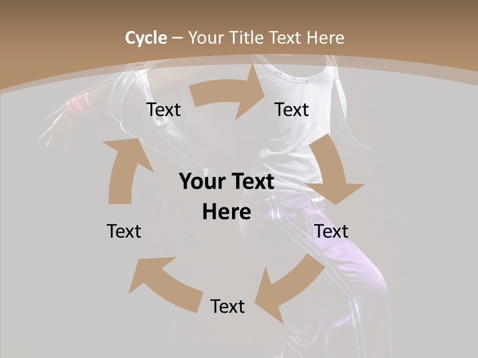 Fitness Sporty Breakdancing PowerPoint Template