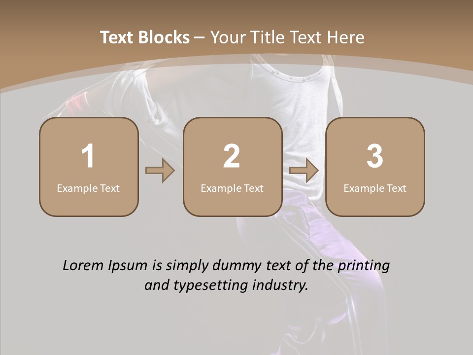 Fitness Sporty Breakdancing PowerPoint Template