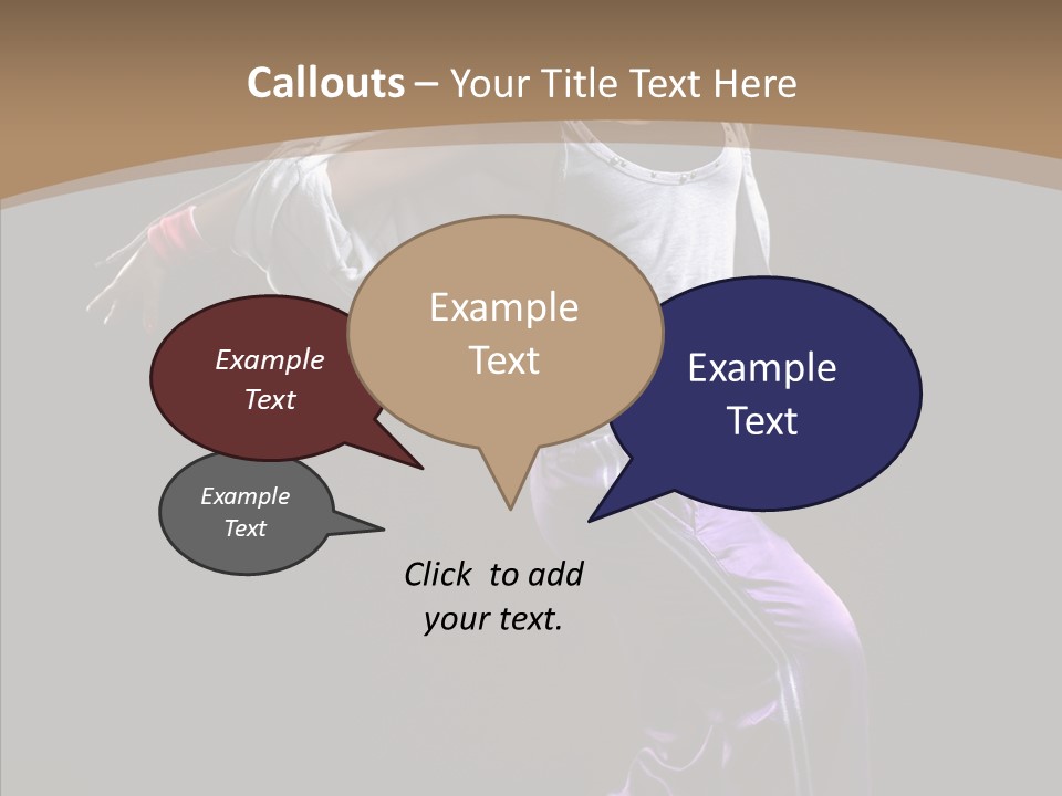 Fitness Sporty Breakdancing PowerPoint Template