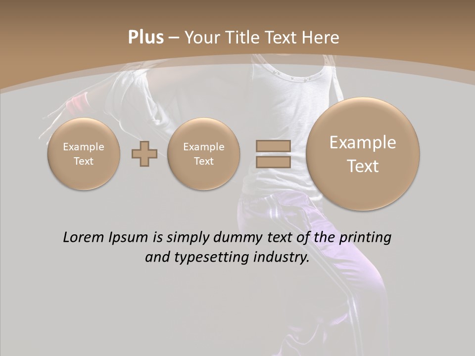 Fitness Sporty Breakdancing PowerPoint Template