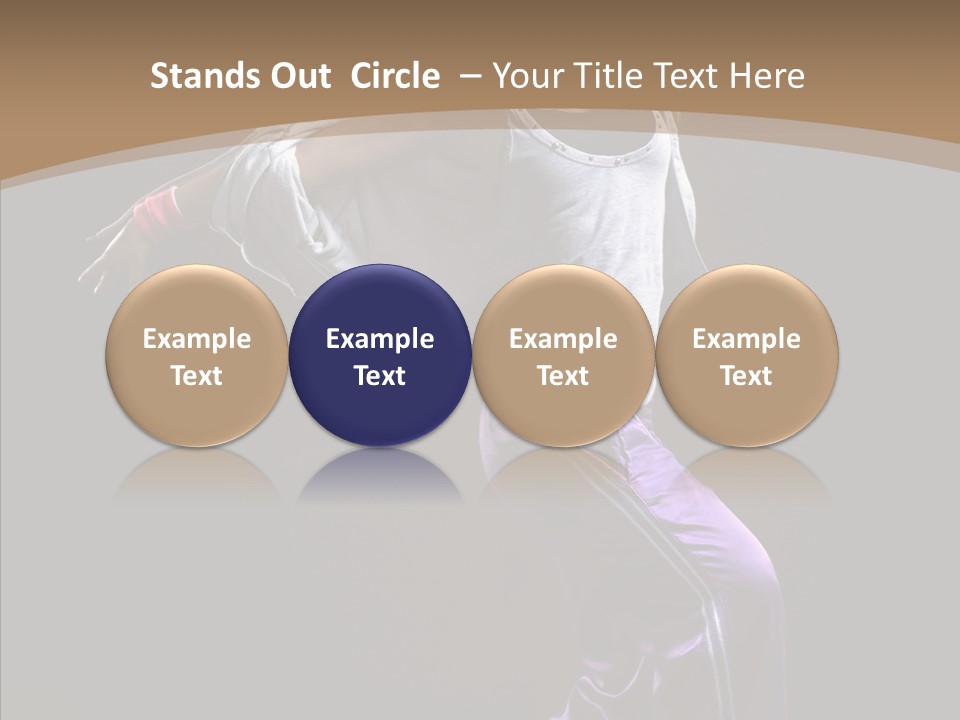 Fitness Sporty Breakdancing PowerPoint Template