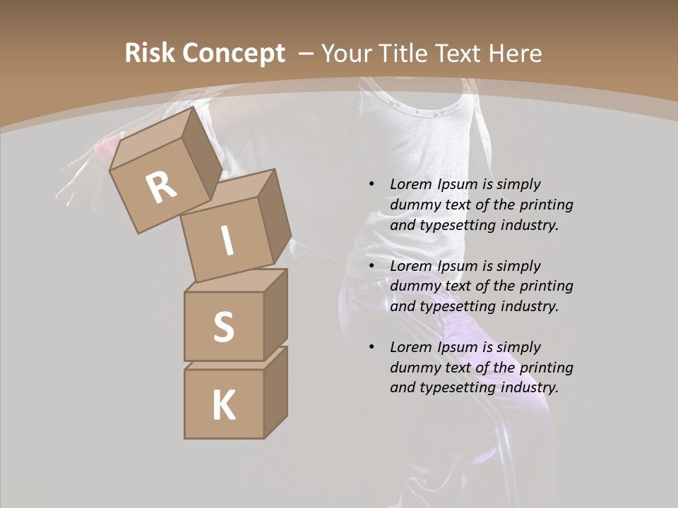 Fitness Sporty Breakdancing PowerPoint Template