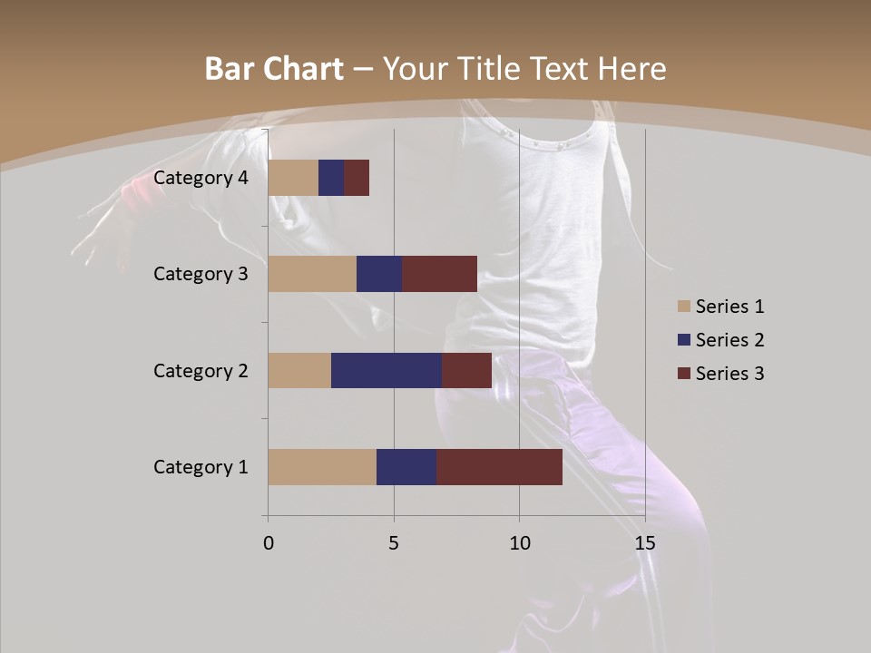 Fitness Sporty Breakdancing PowerPoint Template