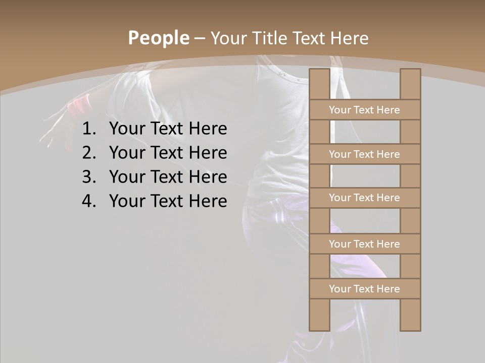 Fitness Sporty Breakdancing PowerPoint Template