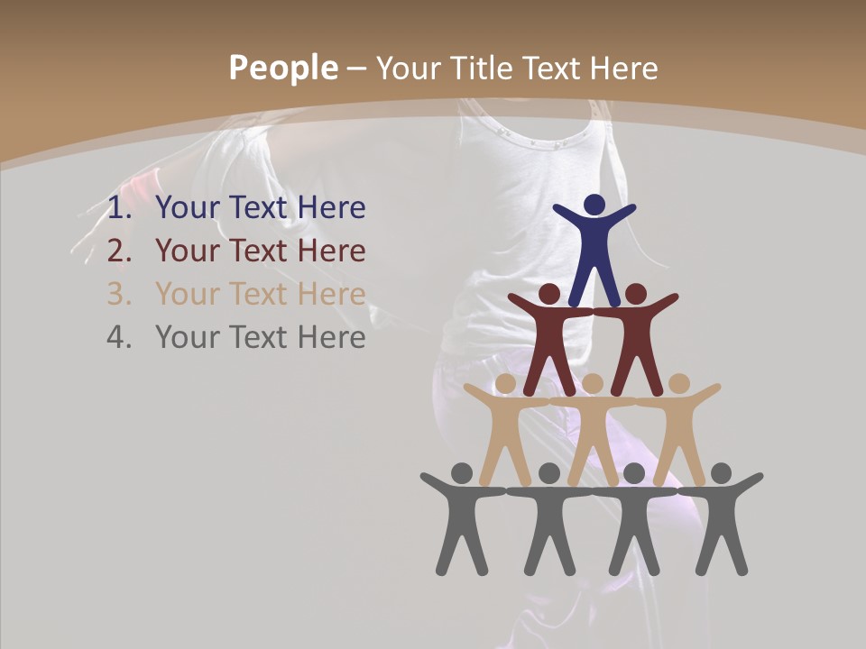 Fitness Sporty Breakdancing PowerPoint Template