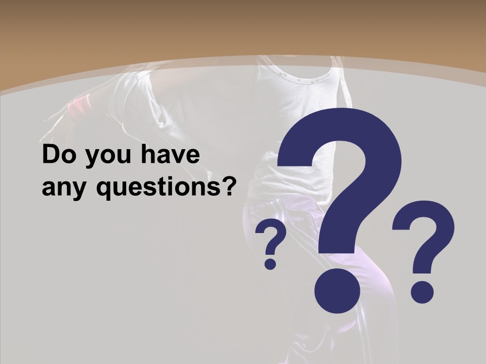 Fitness Sporty Breakdancing PowerPoint Template