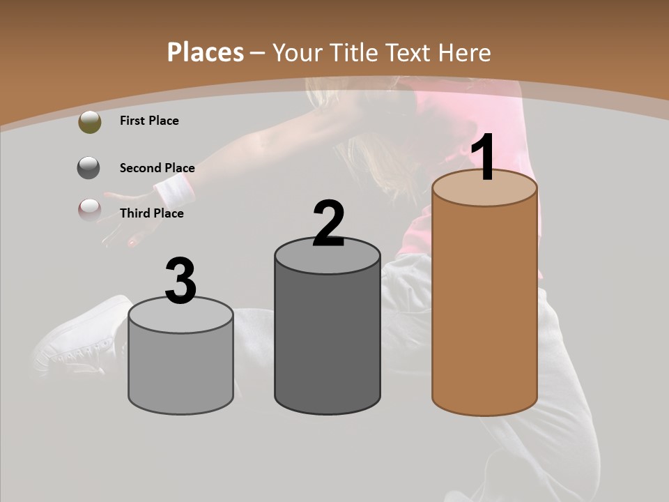 Pose Action Young PowerPoint Template