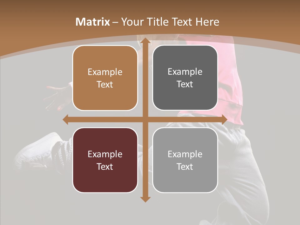 Pose Action Young PowerPoint Template