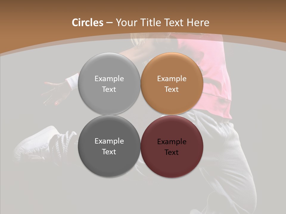 Pose Action Young PowerPoint Template