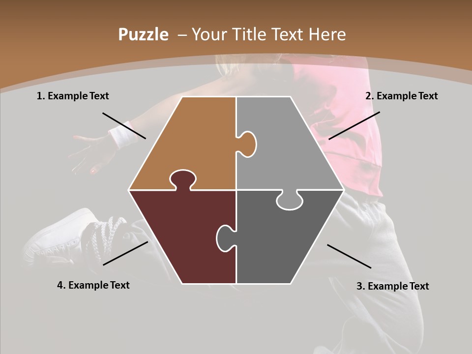 Pose Action Young PowerPoint Template