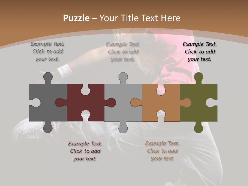 Pose Action Young PowerPoint Template
