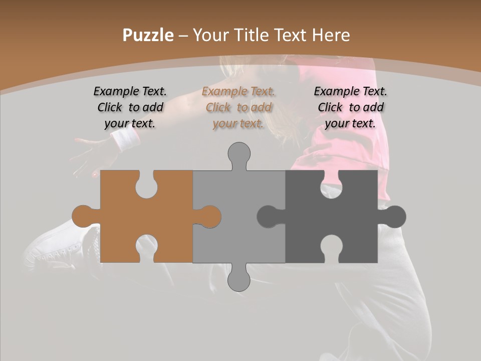 Pose Action Young PowerPoint Template