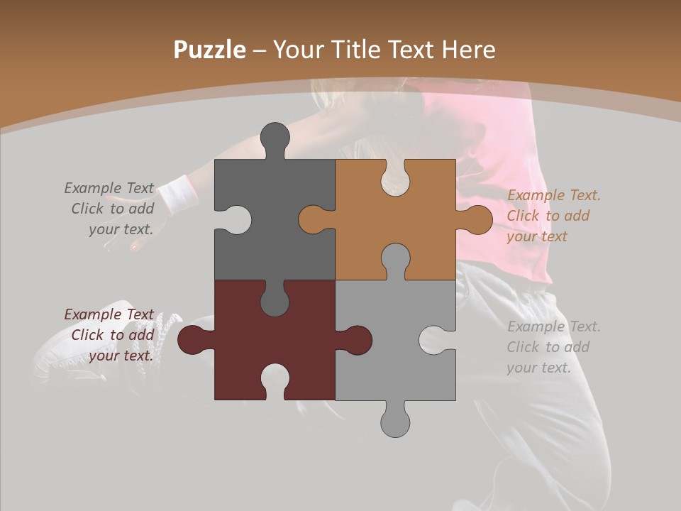 Pose Action Young PowerPoint Template