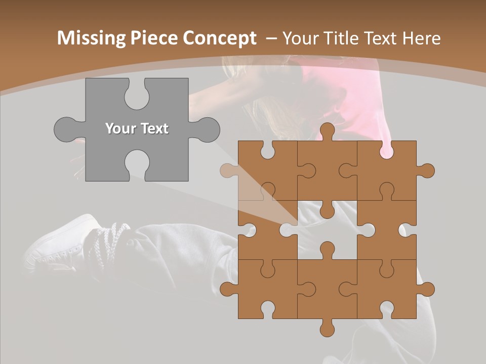 Pose Action Young PowerPoint Template