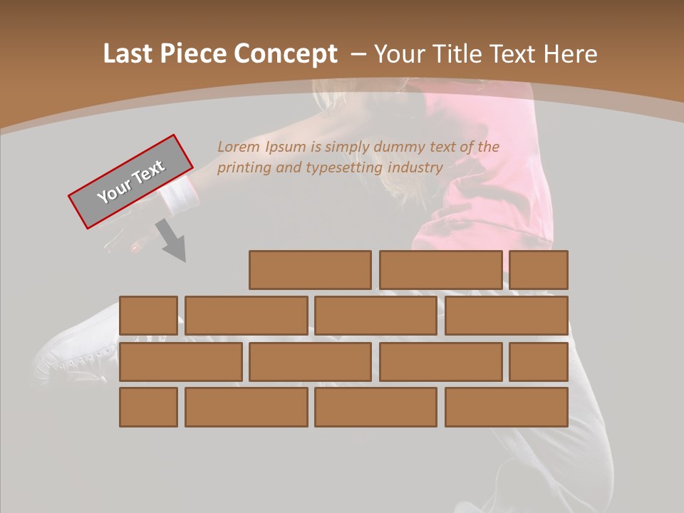 Pose Action Young PowerPoint Template