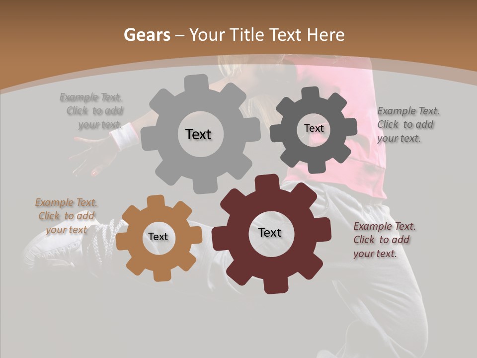 Pose Action Young PowerPoint Template