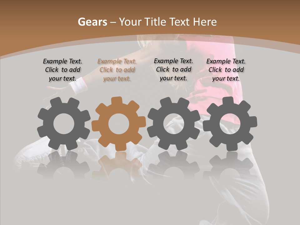 Pose Action Young PowerPoint Template