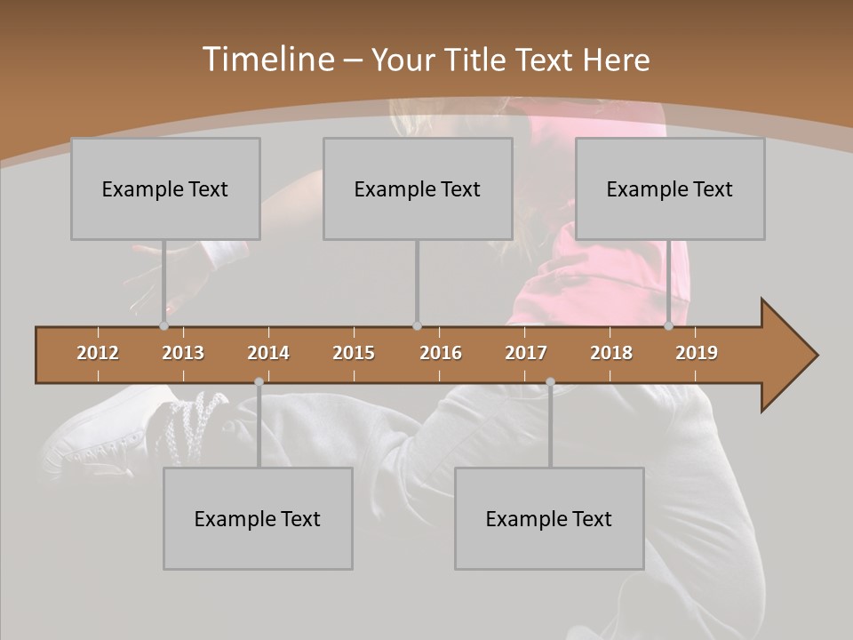 Pose Action Young PowerPoint Template