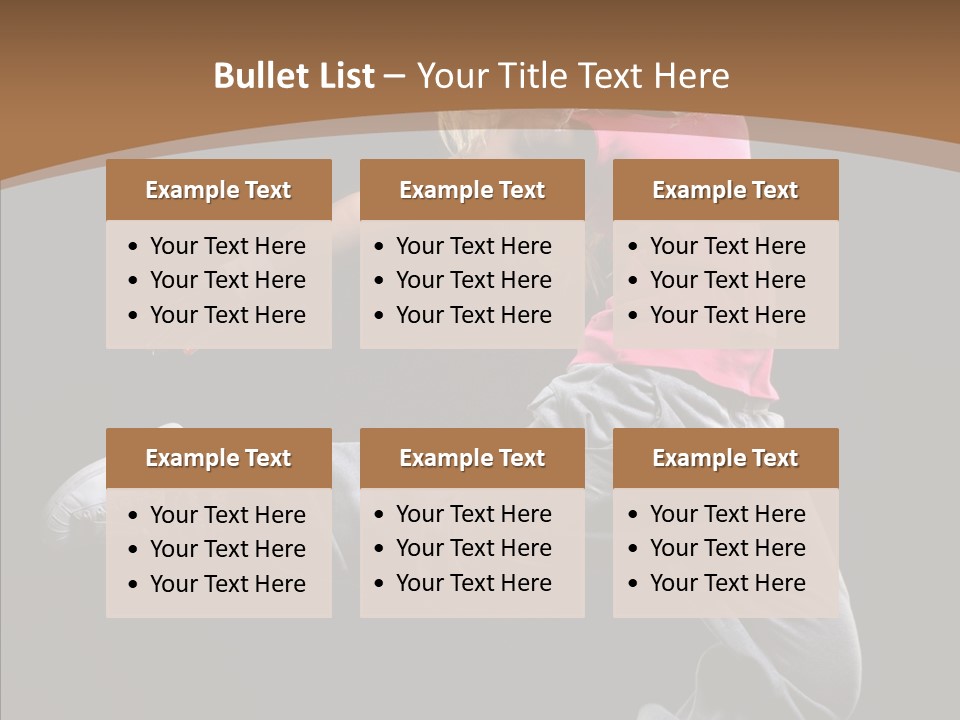Pose Action Young PowerPoint Template